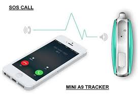 Mini realtime A9 GPS Tracker for Emergency SOS Alarm, voice monitoring and two-way audio communication
