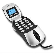 Mouse with Built-in Skype Phone