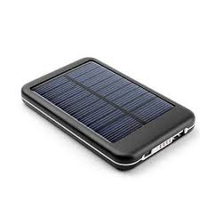 Portable Solar Charger / External Battery & Power Bank built-in high-capacity (5000 mAh) Li-Polymer Battery for Phone / Tablet / iPhone / iPad