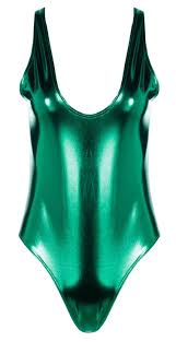 Ibiza Metallic Scoop Swimsuit (Green)