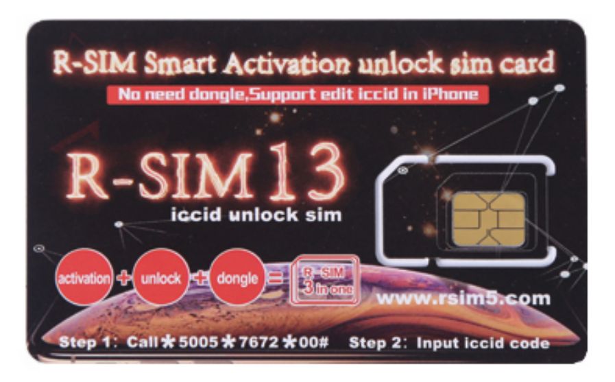 R-SIM 13 One-time Activation Unlock SIM Card for iPhone X/8/7/6/5/4