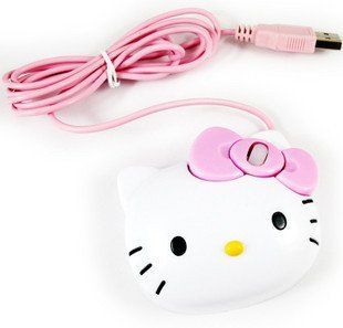 Hello Kitty Mouse (USB, optical, 3D, 1200 dpi, for Laptop and PC)